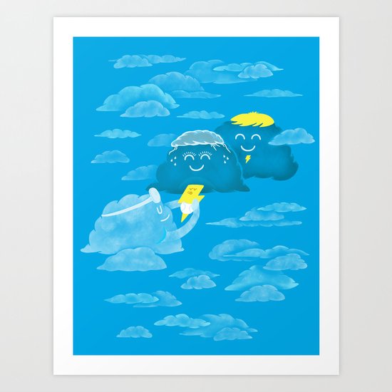 Cloudy delivery Art Print