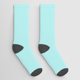 Turquoise Solid Socks