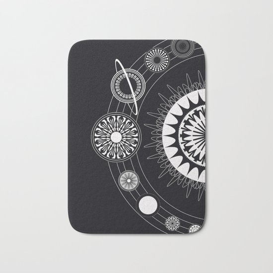 Mandala Solar System Bath Mat