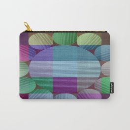 Colorful Happy Wheel Carry-All Pouch | Artificial, Graphicdesign, Wheelshape, Abstractflower, Abstractbloom, Watercolor, Multicoloredflower, Alexphotodreams, Modernflower, Pastelcolors 