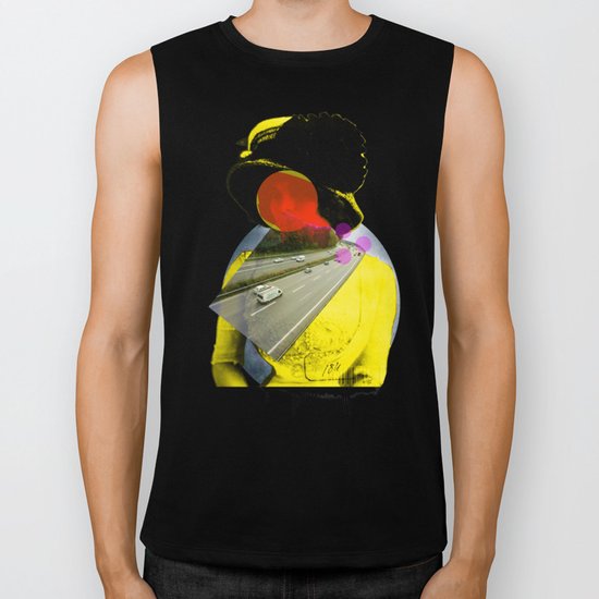Yellow Woman Biker Tank