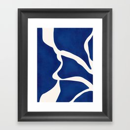 Modern Minimal Abstract Blue #7 Framed Art Print