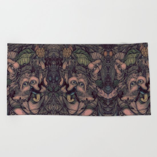 self portrait Beach Towel