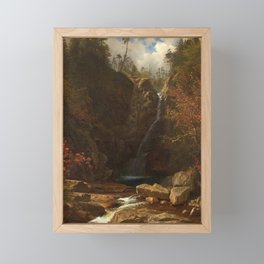 Glen Ellis Falls - Albert Bierstadt Framed Mini Art Print