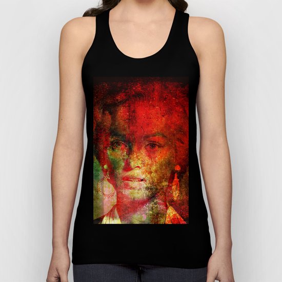 Marilyne behind the mirror Unisex Tank Top