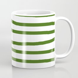 Simply Drawn Stripes in Jungle Green Mug