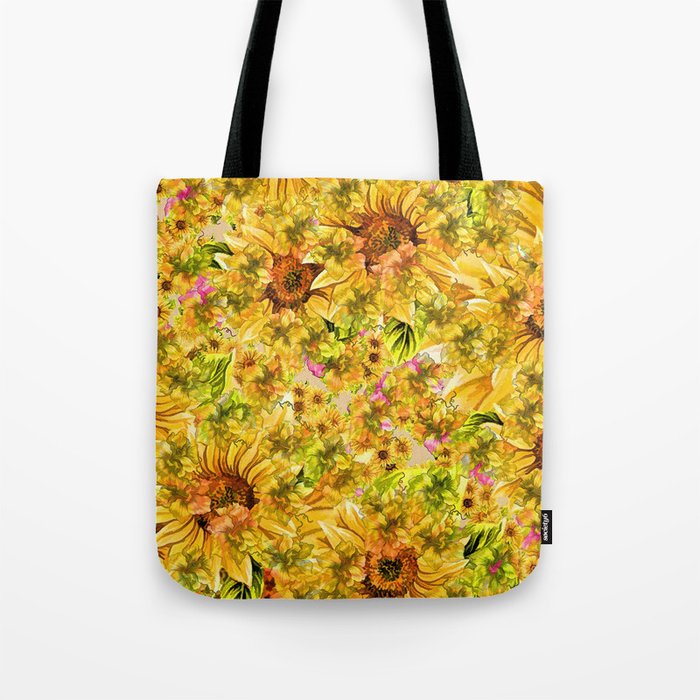 Sunflowers Pattern Design Tote Bag