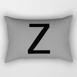 LETTER Z (BLACK-GREY) Rectangular Pillow