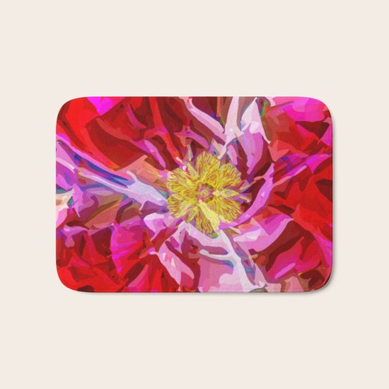Abstract Flower Bath Mat