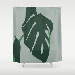 Fig Leaf Nature Print Shower Curtain
