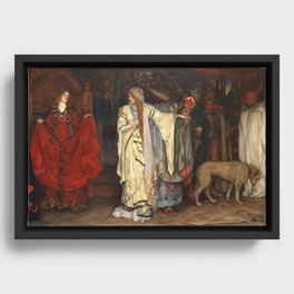 King Lear: Cordelia's Farewell, Act I, Scene I by Edwin Austin Abbey Framed Canvas