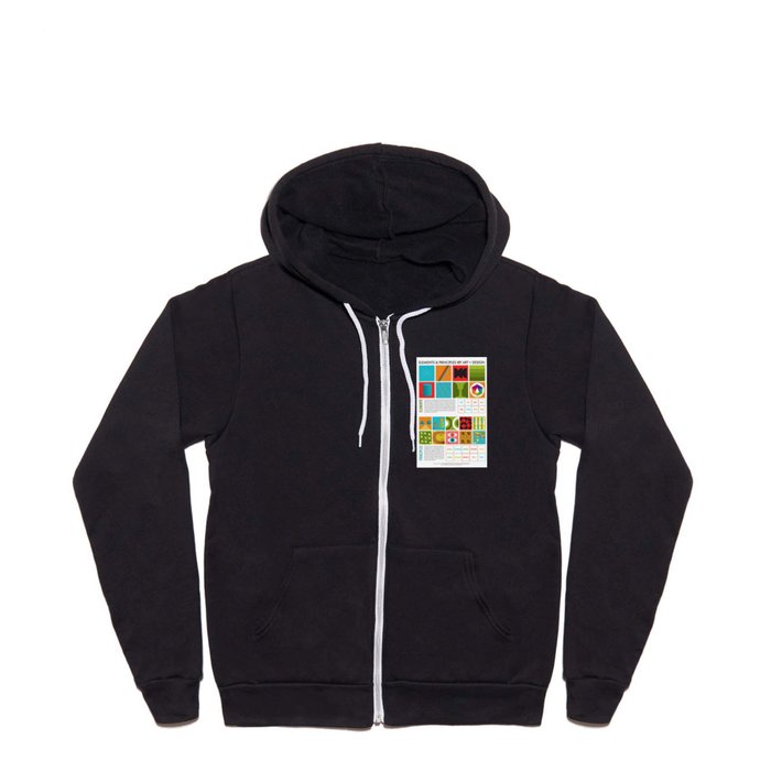 Elements & Principles of Art + Design Full Zip Hoodie