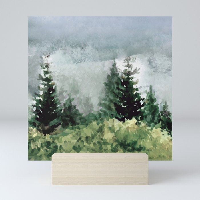 Pine Trees 2 Mini Art Print