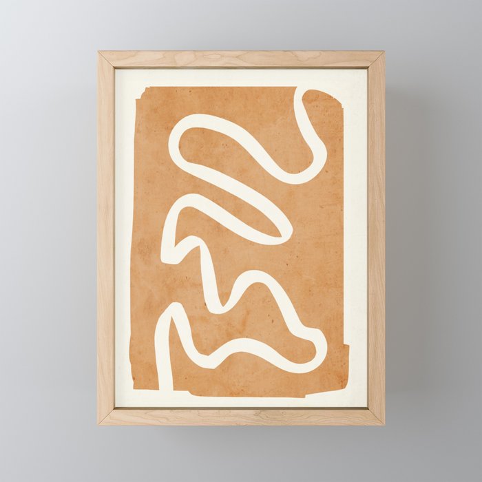 abstract minimal 31 Framed Mini Art Print