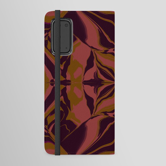 Fashionista Coral and Brown  Android Wallet Case