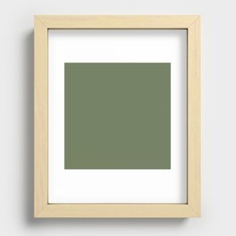 Zombie Green Recessed Framed Print