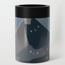Cat Faces on mountains Can Cooler