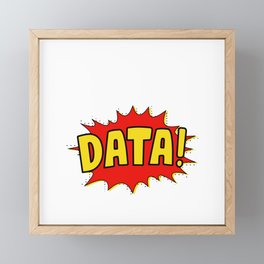 Data Pow Framed Mini Art Print