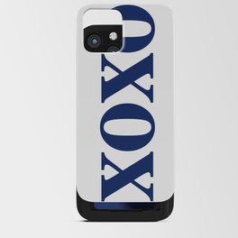 Navy XOXO iPhone Card Case