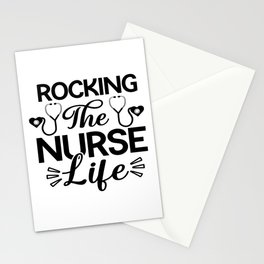Rocking the Nurse Life Stationery Card