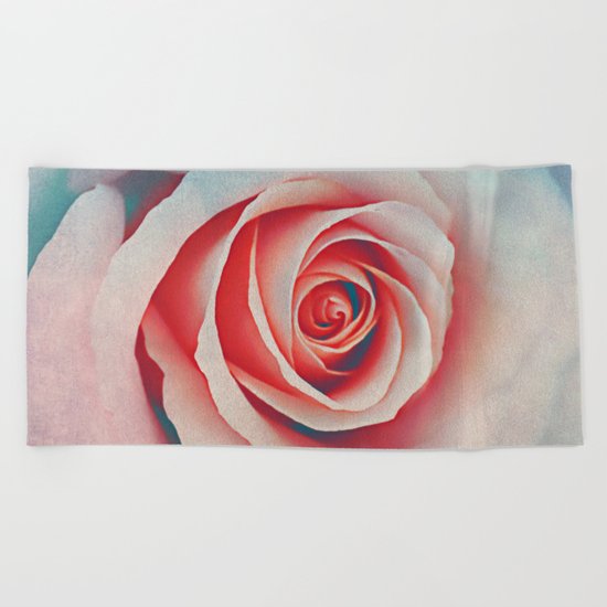 Romantic rose(7). Beach Towel