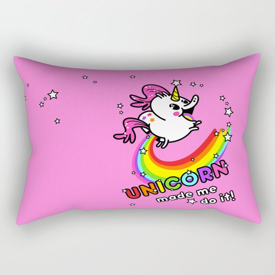 Unicorn made me do it! Rectangular Pillow