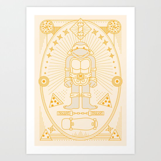 Mikey Pizza Jam Art Print