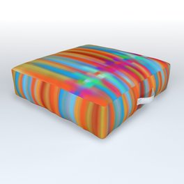 Seismic Shift Fiery Clouds Outdoor Floor Cushion