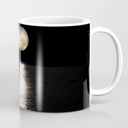 Mesmerizing Night Moon Light Reflection on Sea Photography Mug