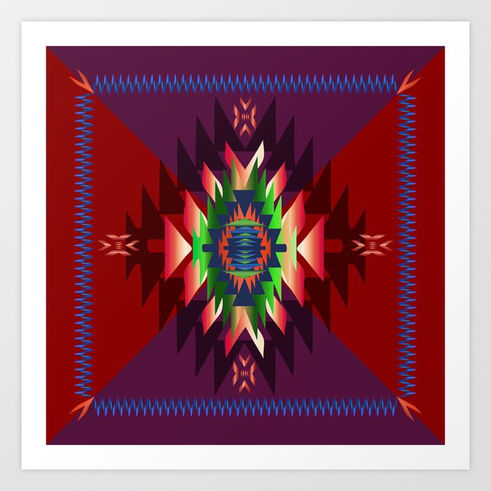Southwest Dream In Wine Art Print Southwest Dream In Wine Art Print