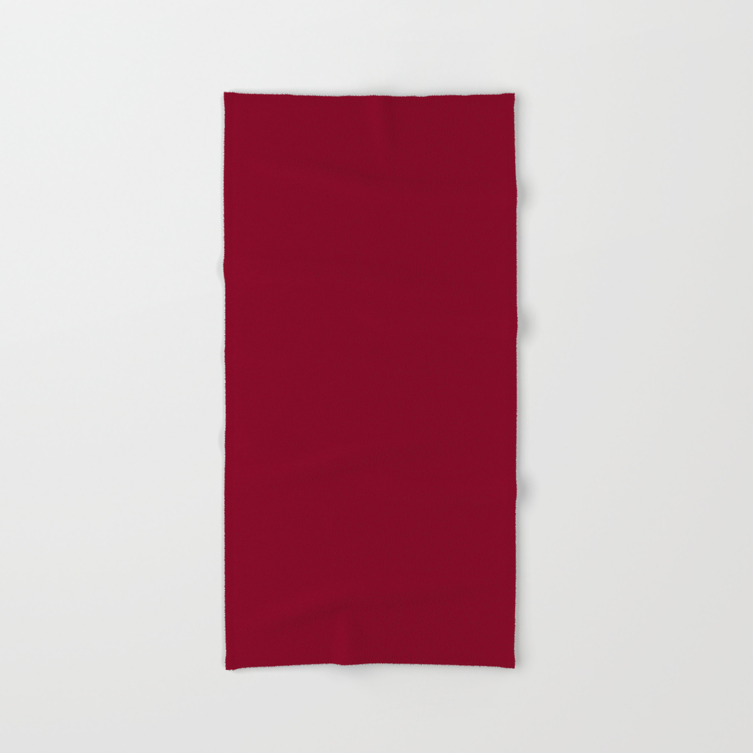 deep red bath towels