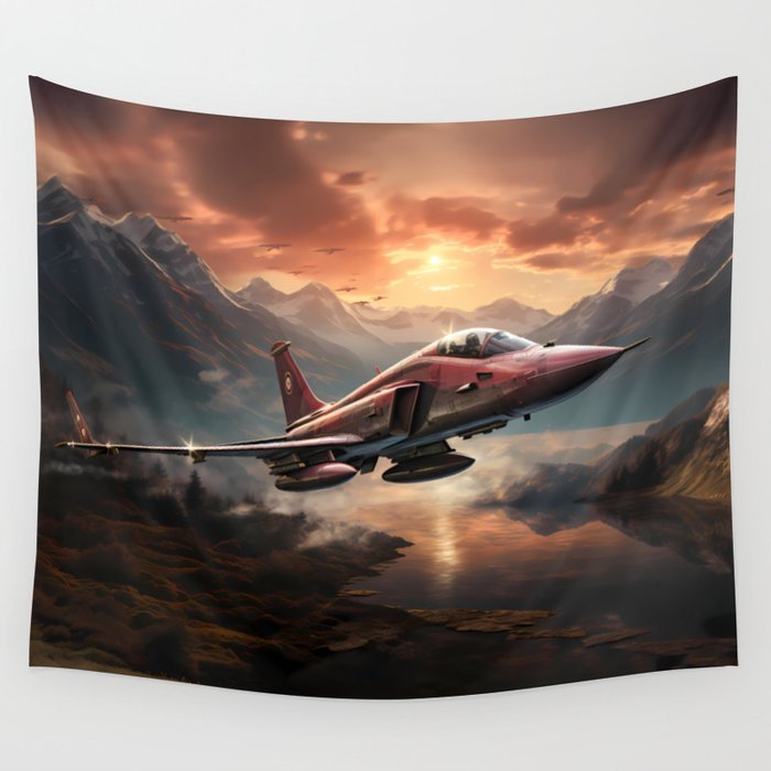 Hawk Over Skye Wall Tapestry