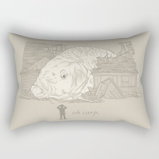 Oh carp. Rectangular Pillow
