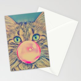 Cat Bubble Stationery Card