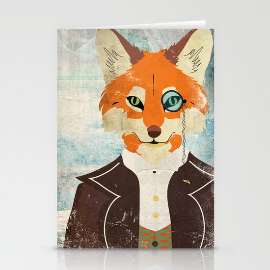 Foxy le dandy Stationery Cards