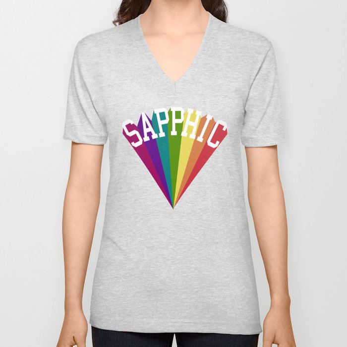 SAPPHIC V Neck T Shirt