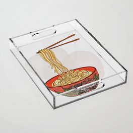 Eat Noodles Acrylic Tray