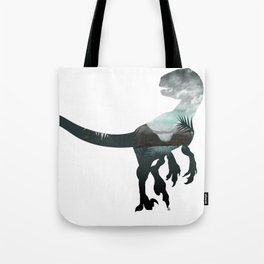 Velociraptor Minimalist Splash Tote Bag