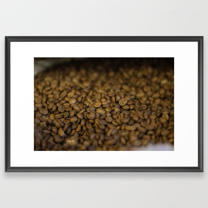 Coffee beans Framed Art Print