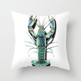 Red Clawed Crayfish Throw Pillow