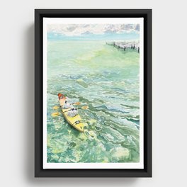 Seagrass Kayaking Framed Canvas