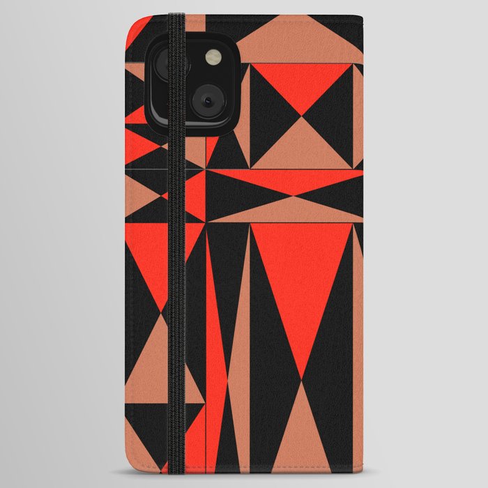 Abstraction_NEW_GEOMETRIC_TRIANGLE_MERRY_PATTERN_1130A iPhone Wallet Case