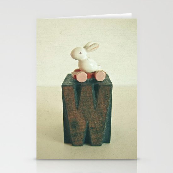 W is for Wheels Stationery Cards