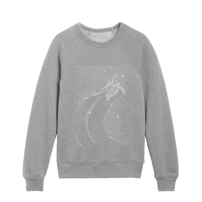Starry Turtle And Diver Kids Crewneck