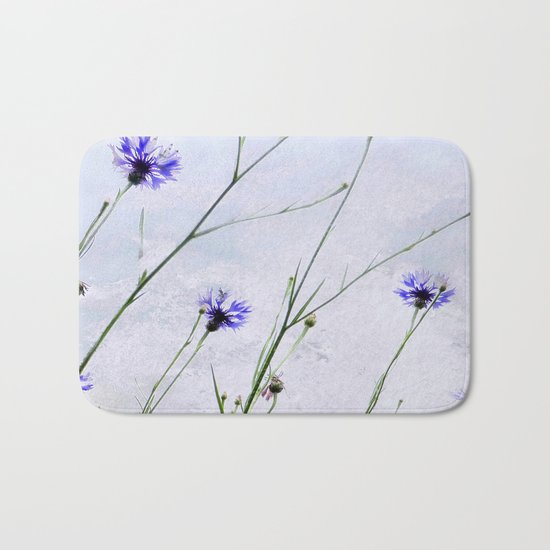 Cornflowers blue II Bath Mat