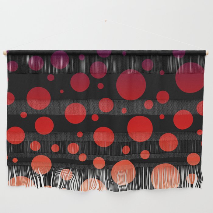 Retro Vibes Dots on Color Gradient - Mahama Wall Hanging