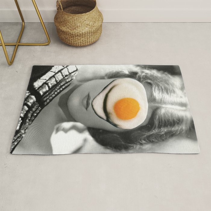 Thank God It S Fried Egg Rug By Jordangalland Society6