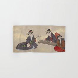 Concert Two Women and an Attendant  紅葉山中猿鹿図  Hand & Bath Towel