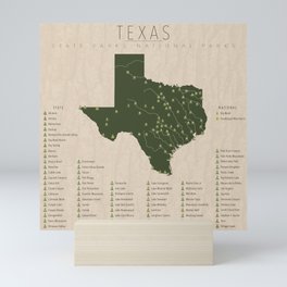 Texas Parks Mini Art Print