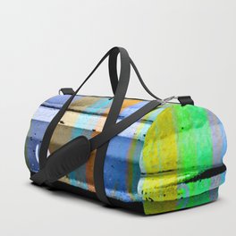colored graphitti lines Duffle Bag